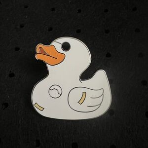 Disney Silver Duck Pin